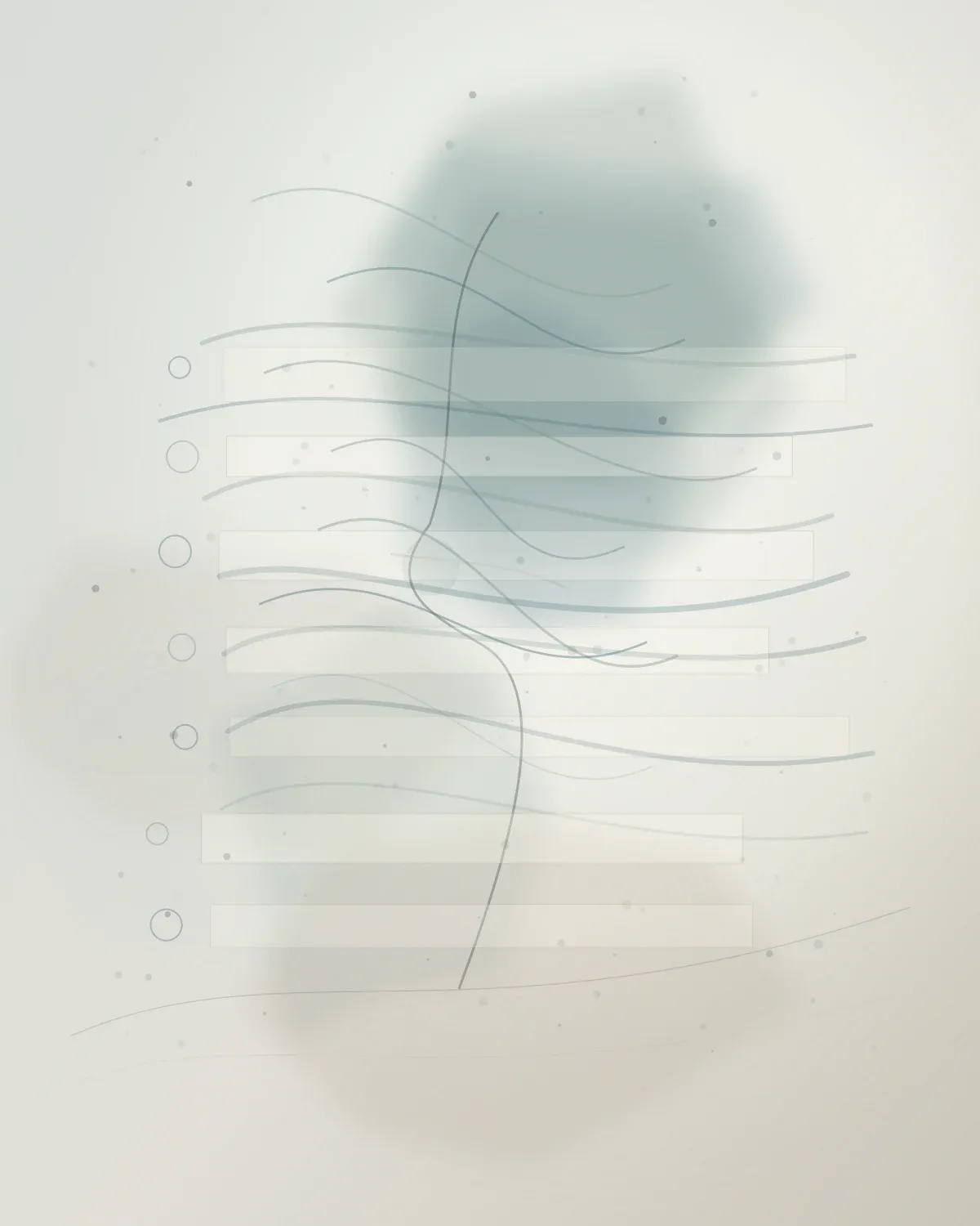 Composição visual sobre como organizar sintomas respiratórios antes da consulta de rinosseptoplastia, sem representação de paciente real.